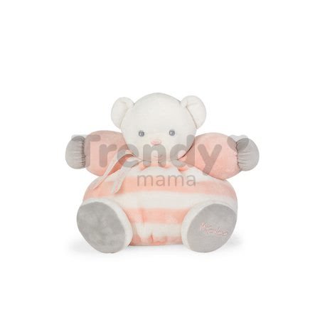 Plyšový medvedík BeBe Pastel Chubby Kaloo 25 cm pre najmenších v darčekovom balení broskyňovo-krémový od 0 mes