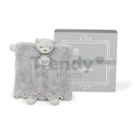 Plyšová bábka - medvedík Perle Doudou Kaloo 20 cm v darčekovej krabičke šedá od 0 mesiacov
