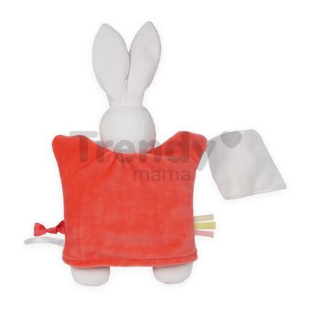 Plyšová bábka-zajačik na maznanie Imagine Doudou Kaloo svetielkujúci 20 cm červený od 0 mesiacov