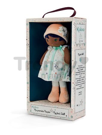 Bábika pre bábätká Manon K Tendresse Kaloo 25 cm v hviezdičkových šatách z jemného textilu v darčekovom balení od 0 mes