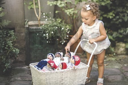 Bábika pre bábätká Fleur K Tendresse Kaloo 25 cm v kvetinkových šatách z jemného textilu v darčekovom balení od 0 mes