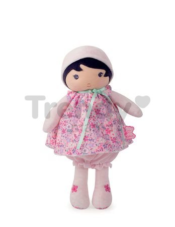 Bábika pre bábätká Fleur K Tendresse Kaloo 32 cm v kvetinkových šatách z jemného textilu v darčekovom balení od 0 mes