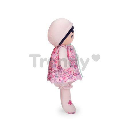 Bábika pre bábätká Fleur K Tendresse Kaloo 32 cm v kvetinkových šatách z jemného textilu v darčekovom balení od 0 mes