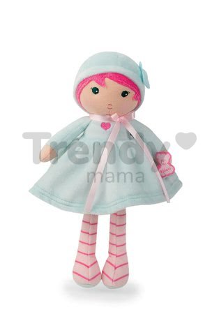 Bábika pre bábätká Azure K Tendresse Kaloo 25 cm v svetlomodrých šatách z jemného textilu v darčekovom balení od 0 mes