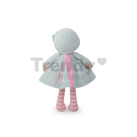 Bábika pre bábätká Azure K Tendresse Kaloo 25 cm v svetlomodrých šatách z jemného textilu v darčekovom balení od 0 mes