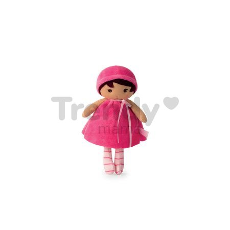 Bábika pre bábätká Emma K Tendresse Kaloo 18 cm v ružových šatách z jemného textilu od 0 mes