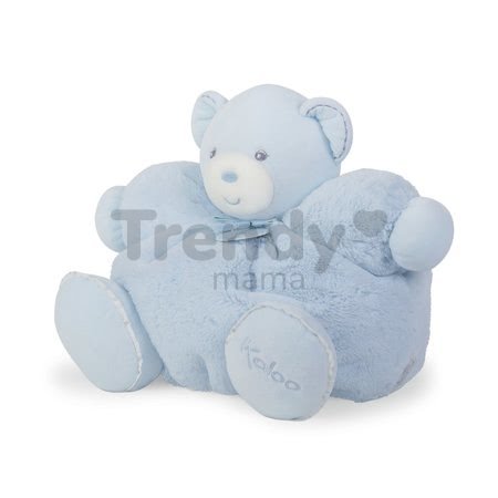 Plyšový medvedík Perle-Chubby Bear Kaloo s hrkálkou 30 cm v darčekovom balení pre najmenších modrý