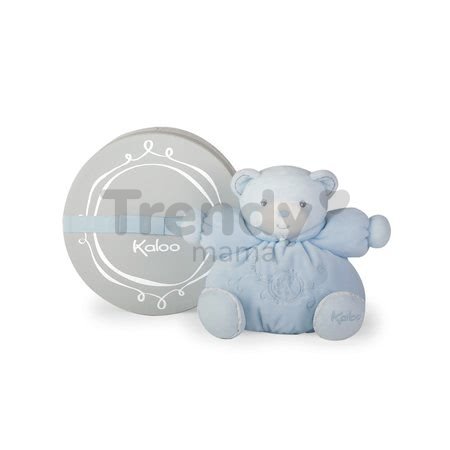Plyšový medvedík Perle-Chubby Bear Kaloo 18 cm v darčekovom balení pre najmenších modrý