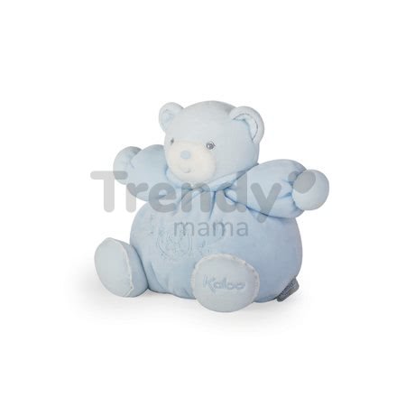 Plyšový medvedík Perle-Chubby Bear Kaloo 18 cm v darčekovom balení pre najmenších modrý