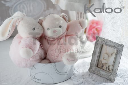 Plyšový medvedík Perle-Chubby Bear Kaloo 18 cm v darčekovom balení pre najmenších ružový