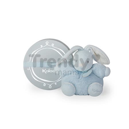 Plyšový zajačik Perle-Chubby Rabbit Kaloo 18 cm v darčekovom balení pre najmenších modrý