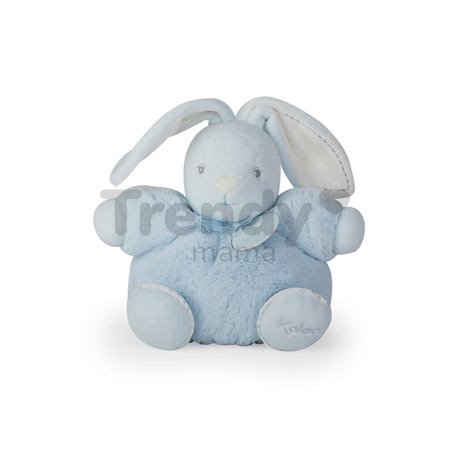 Plyšový zajačik Perle-Chubby Rabbit Kaloo 18 cm v darčekovom balení pre najmenších modrý