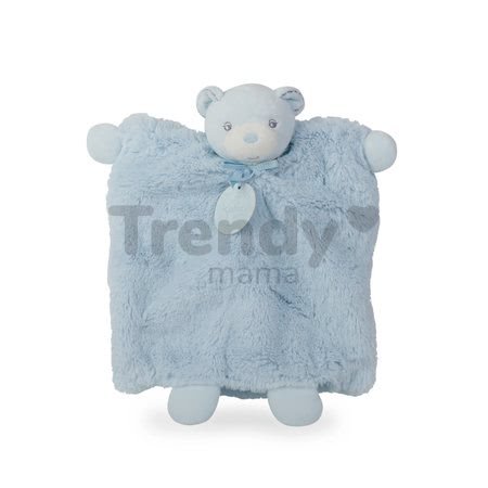 Plyšový medvedík bábkové divadlo Perle-Doudou Bear Kaloo 20 cm v darčekovom balení pre najmenších modrý