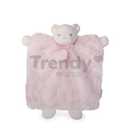 Plyšový medvedík bábkové divadlo Perle-Doudou Bear Kaloo 20 cm v darčekovom balení pre najmenších ružový