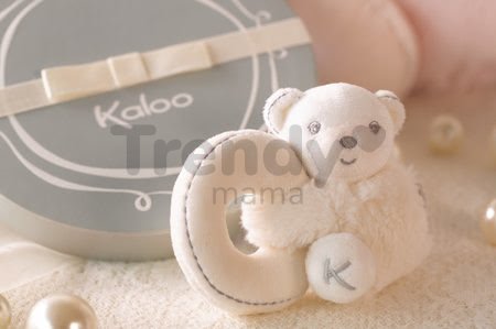 Plyšové hračky Perle Set Kaloo s hrkálkou 10 cm 3 kusy pre najmenších