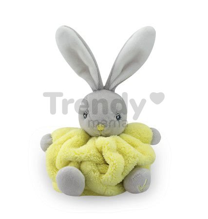 Plyšový zajačik Plume-Mini Neon Kaloo 12 cm pre najmenších žltý