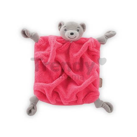 Plyšový medveď na maznanie Neon Doudou Kaloo 20 cm v darčekovom balení pre najmenších ružový