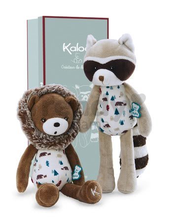 Plyšová bábika medvedík čistotný Doll Raccoon Leon Classique Filoo Kaloo 25 cm v darčekovej krabici od 0 mes