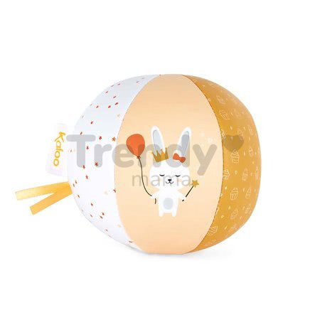 Textilná loptička do postieľky My cute ball Kaloo 10 cm 6 motívov - Zajačik, Veľryba, Sovička, Labuť, Chobotnica, Líška od 0 mes