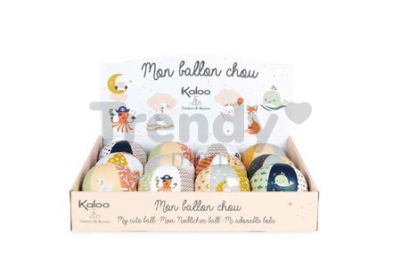 Textilná loptička do postieľky My cute ball Kaloo 10 cm 6 motívov - Zajačik, Veľryba, Sovička, Labuť, Chobotnica, Líška od 0 mes