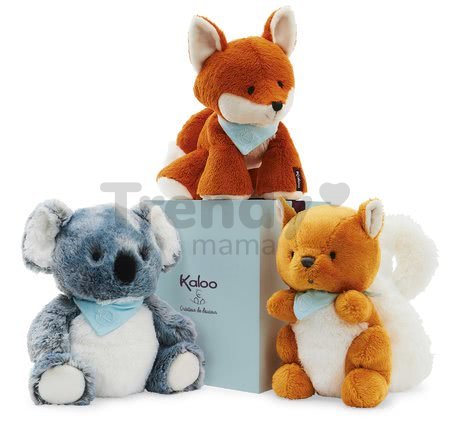 Plyšová veverička Les Amis Kaloo Biscotte Squirrel 25 cm z jemnej mäkkej plyše v darčekovej krabičke od 0 mes