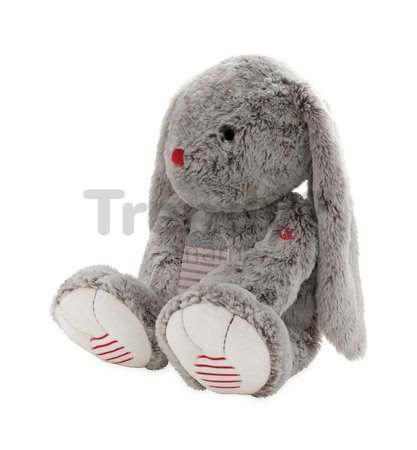 Plyšový zajačik Rouge Kaloo Prestige XL 55 cm z jemného plyšu pre najmenšie deti krémovo-šedý