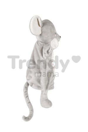Plyšová myška bábkové divadlo Lili Mouse Kachoo Kaloo s príveskom syr 30 cm pre najmenších od 0 mes