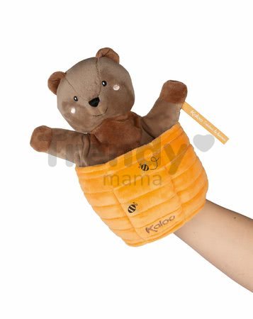 Plyšový medveď bábkové divadlo Ted Bear Kachoo Kaloo prekvapenie v úli 25 cm pre najmenších od 0 mes