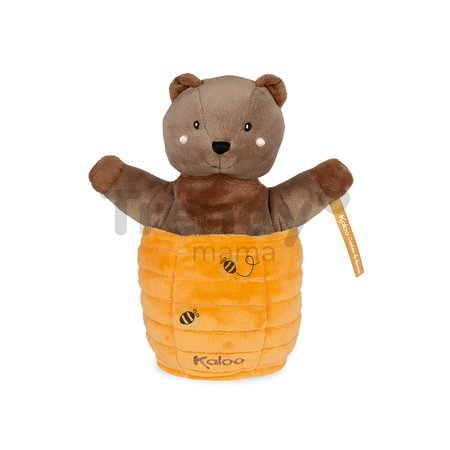 Plyšový medveď bábkové divadlo Ted Bear Kachoo Kaloo prekvapenie v úli 25 cm pre najmenších od 0 mes