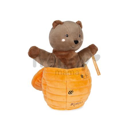 Plyšový medveď bábkové divadlo Ted Bear Kachoo Kaloo prekvapenie v úli 25 cm pre najmenších od 0 mes