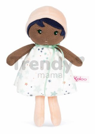 Bábika pre bábätká Manon K Doll Tendresse Kaloo 18 cm v hviezdičkových šatách z jemného textilu od 0 mes