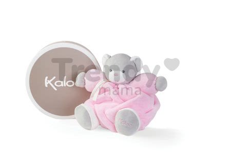 Plyšový medvedík Plume Chubby Kaloo 25 cm v darčekovom balení pre najmenších ružový od 0 mes