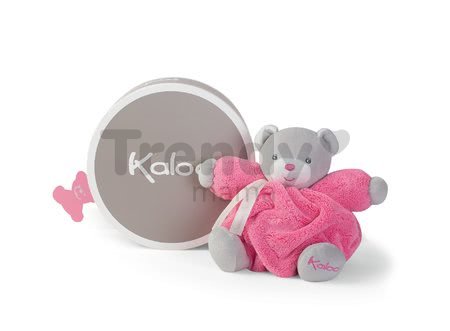 Plyšový medvedík Plume Chubby Kaloo ružový 18 cm v darčekovom balení pre najmenších od 0 mes