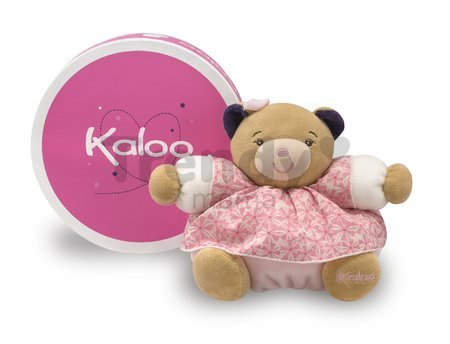 Plyšový medvedík Petite Rose-Pretty Chubby Bear Kaloo 18 cm v darčekovom balení pre najmenších ružový