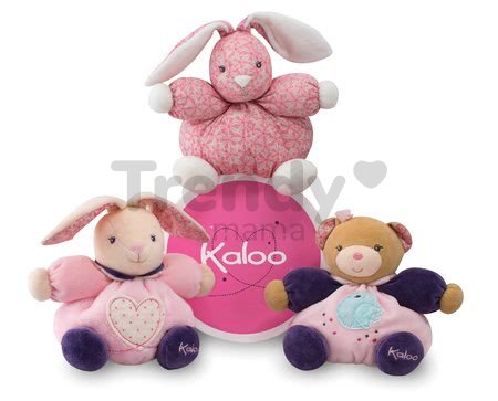 Plyšový medvedík Petite Rose-Friendly Chubby Bear Kaloo 18 cm v darčekovom balení pre najmenších ružový