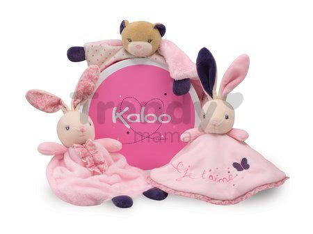 Plyšový zajačik Petite Rose-Doudou Girly Rabbit Kaloo 20 cm v darčekovom balení pre najmenších