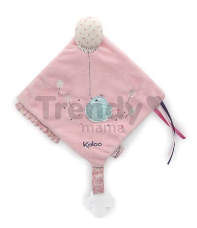 Plyšový vtáčik Petite Rose-Sweet Activity Doudou Kaloo 20 cm s klipom na cumlík v darčekovom balení pre najmenších