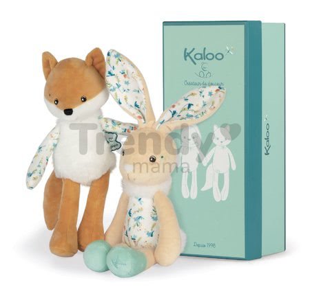 Bábika plyšový zajac Justin Rabbit Doll Fripons Kaloo z jemného materiálu 25 cm v darčekovom balení od 0 mes