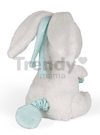 Plyšový zajačik s melódiou My Musical Rabbit Home Kaloo šedý 16 cm z jemnej plyše a 'Brahms Lullaby' hudbou od 0 mes