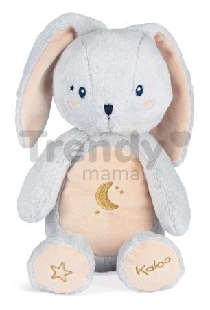 Plyšový zajačik nočné svetlo My Rabbit Nightlight Home Kaloo šedo-krémový 22 cm so svetlom z jemnej plyše od 3 mes