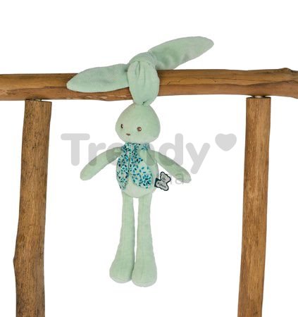 Bábika zajačik s dlhými uškami Doll Rabbit Aqua Lapinoo Kaloo zelený 25 cm z jemného materiálu v darčekovej krabičke od 0 mes