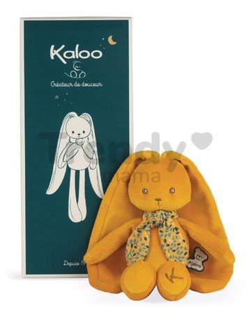 Bábika zajačik s dlhými uškami Doll Rabbit Ochre Lapinoo Kaloo okrový 25 cm z jemného materiálu v darčekovej krabičke od 0 mes