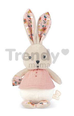 Handrová bábika zajačik Coquelicot Rabbit Doll Poppy K'doux Kaloo ružový 25 cm z jemného materiálu od 0 mes