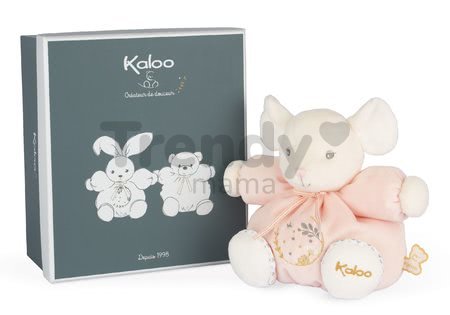 Plyšová myška Chubby Mouse Pink Perle Kaloo ružová 18 cm z mäkkého jemného materiálu od 0 mes