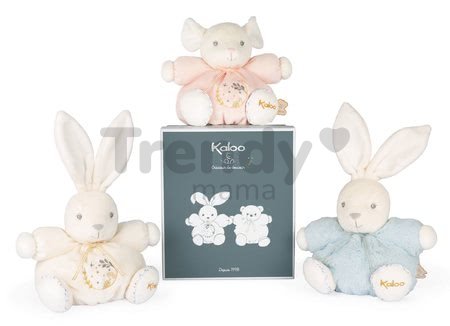 Plyšový zajačik Chubby Rabbit Perle Kaloo modrý 18 cm z mäkkého jemného materiálu od 0 mes