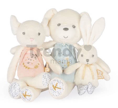 Plyšová bábika myška Doll Mouse Mini Perle Kaloo ružový 25 cm s výšivkou z jemného mäkkého materiálu od 0 mes