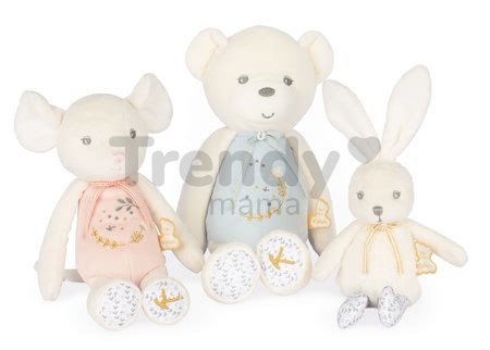 Plyšová bábika myška Doll Mouse Mini Perle Kaloo ružový 25 cm s výšivkou z jemného mäkkého materiálu od 0 mes