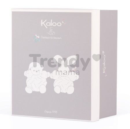 Plyšový medveď Chubby Bear Ocean Blue Plume Kaloo modrý 18 cm z jemného mäkkého materiálu v darčekovom balení od 0 mes