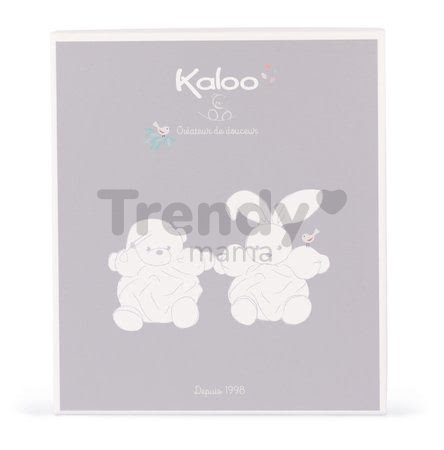 Plyšový medveď Chubby Bear Ocean Blue Plume Kaloo modrý 18 cm z jemného mäkkého materiálu v darčekovom balení od 0 mes