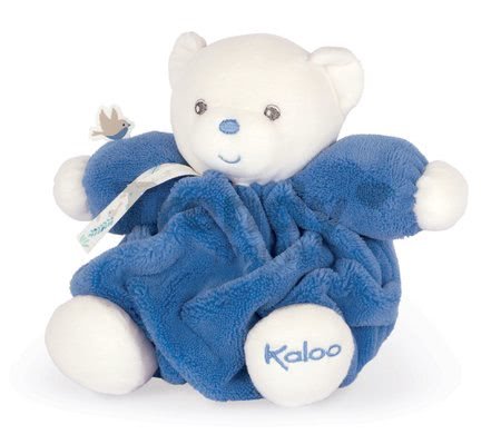 Plyšový medveď Chubby Bear Ocean Blue Plume Kaloo modrý 18 cm z jemného mäkkého materiálu v darčekovom balení od 0 mes